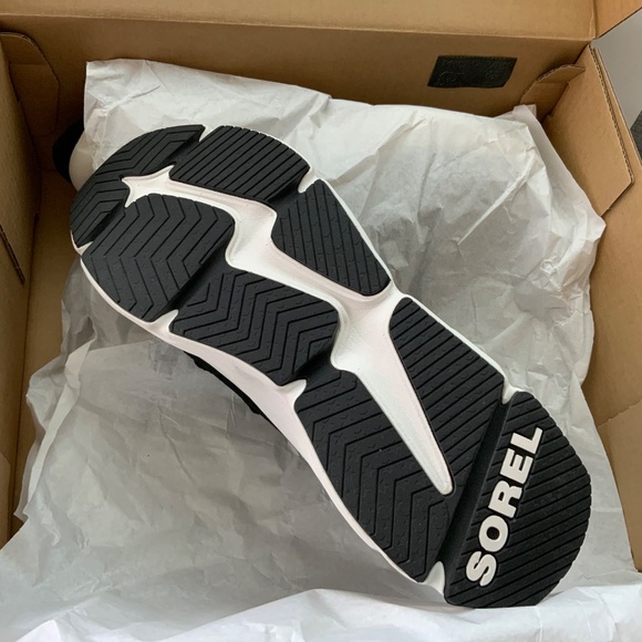 Sorel Kinetic Caribou Black Suede Boot Sneakers Waterproof Leather Winter Boot 8 - Picture 10 of 16